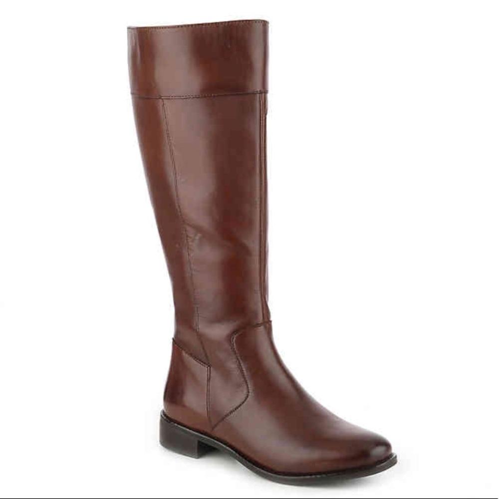 Cole Haan Dark Brown Corinne Riding Boot